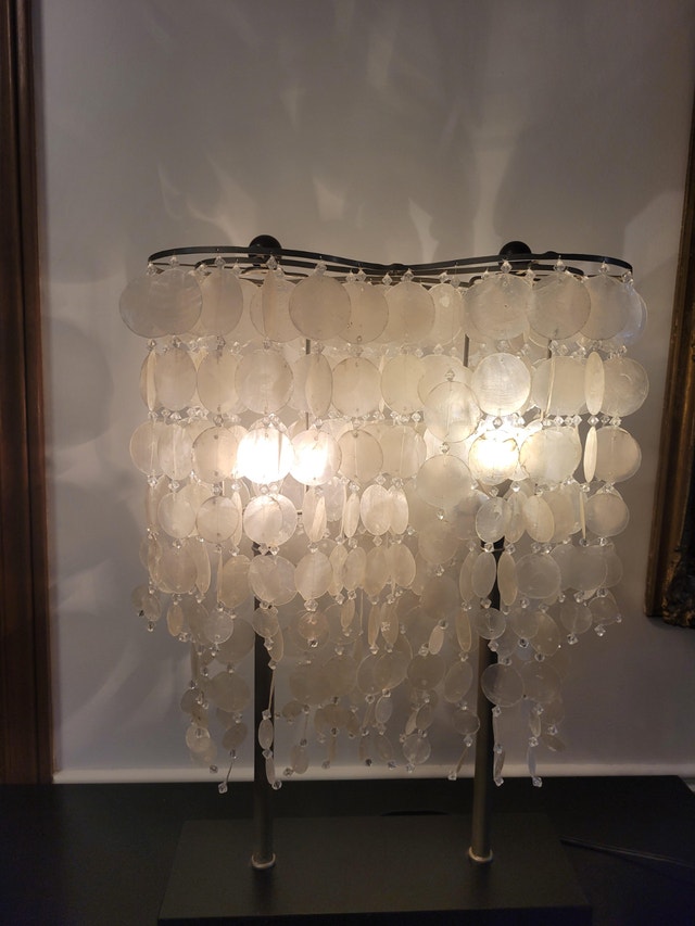 Capiz Shell Table Lamp