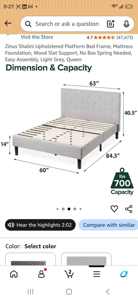2 Bed frames with mattress King and Queen - photo 4