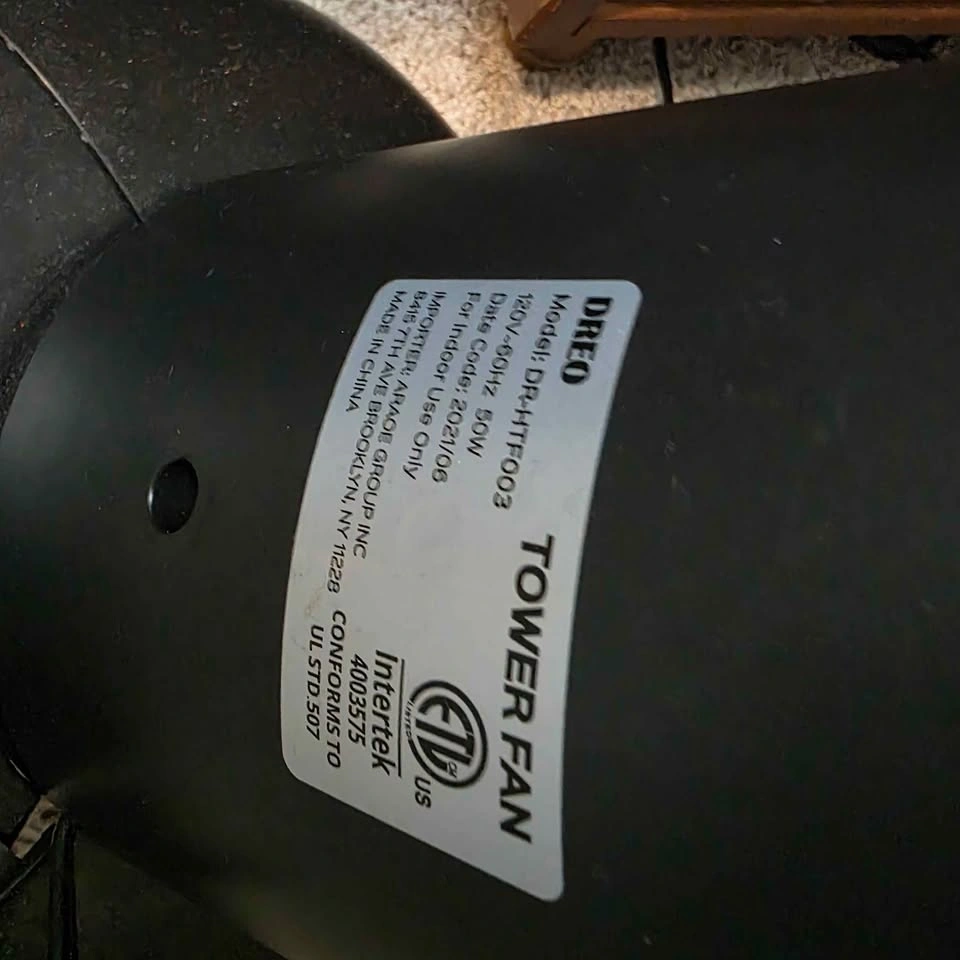 Dreo Tower Fan (DR-HTF003) — $60 - photo 2
