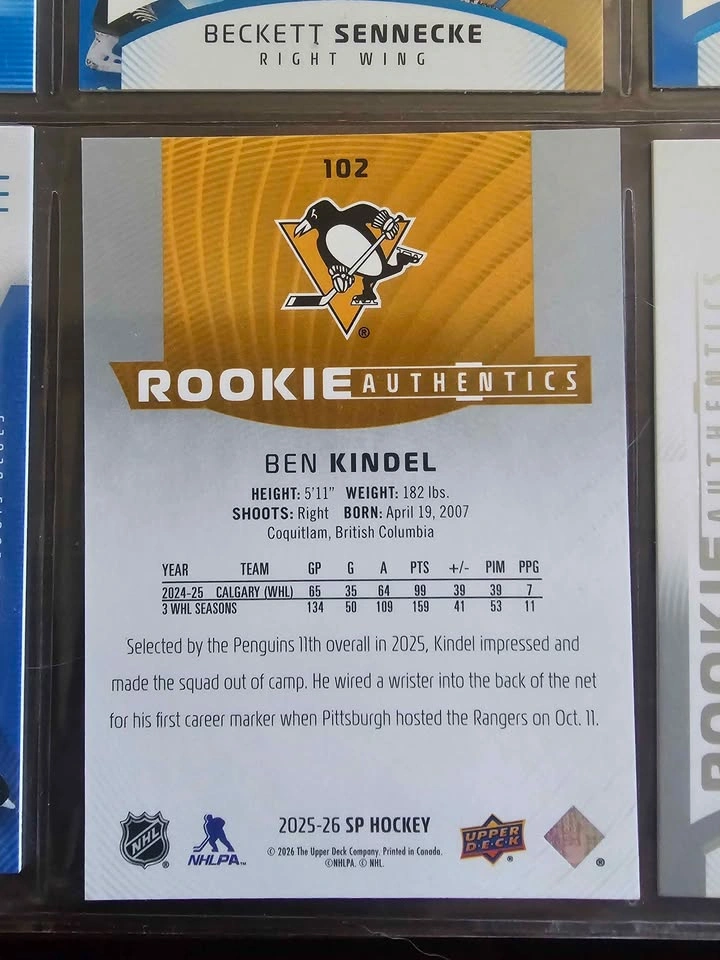 Ben Kindel Rookie Authentics /1749 - photo 2