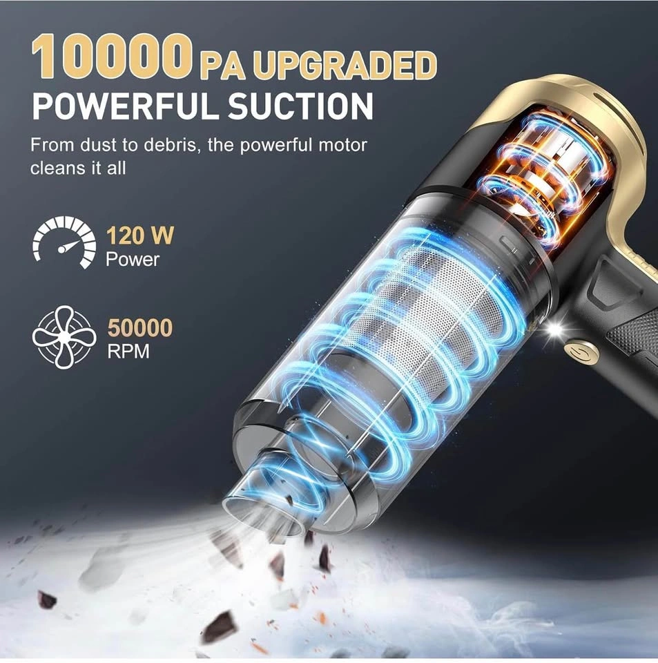 Handheld Car Vacuum Cleaner, 10000PA Hand Held Vacuum - photo 3