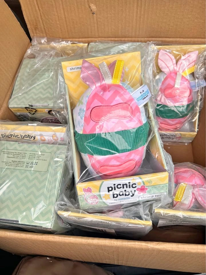 10 Squishable Picnic Baby Shrimp Sushi Sensory Plush toys