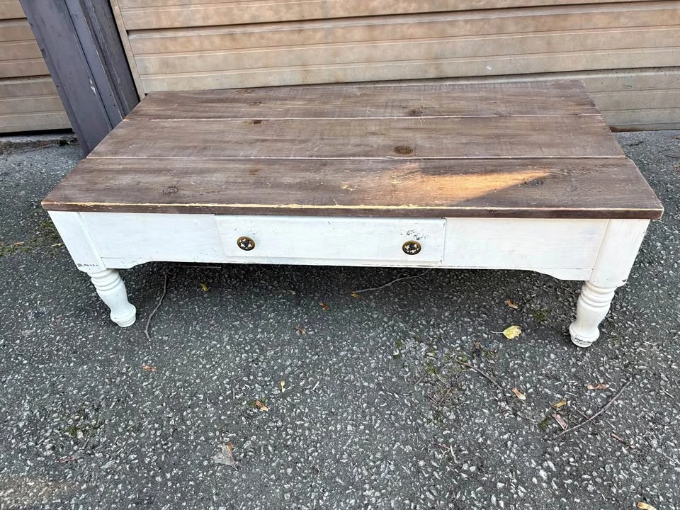 Rustic Farmhouse Solid Wood Coffee Table