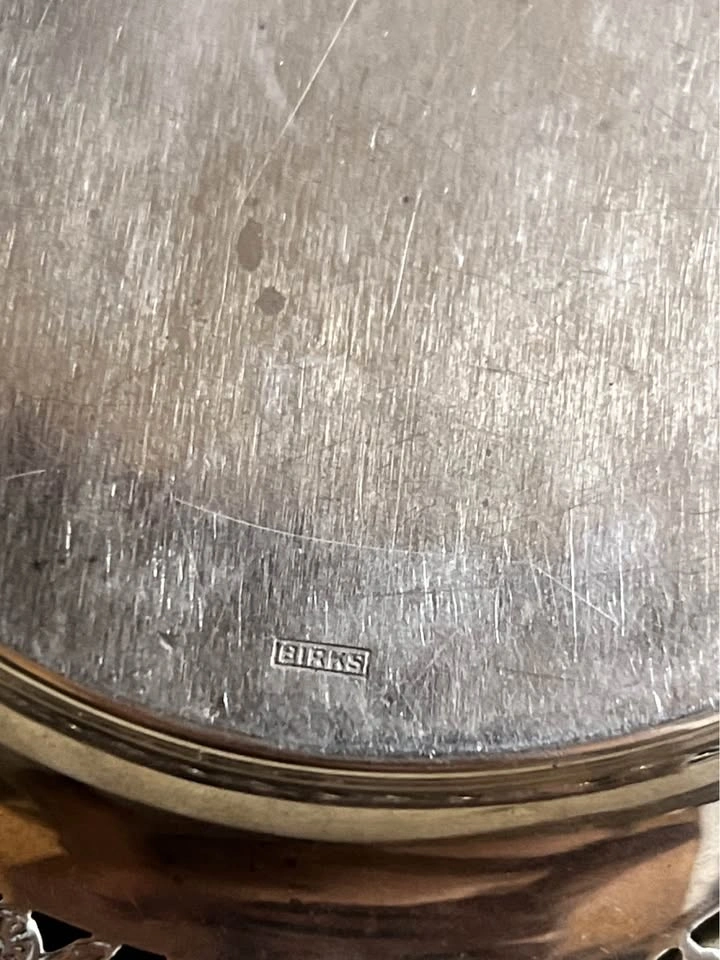 Vintage Birks Sterling Silver Floral Dish - photo 3
