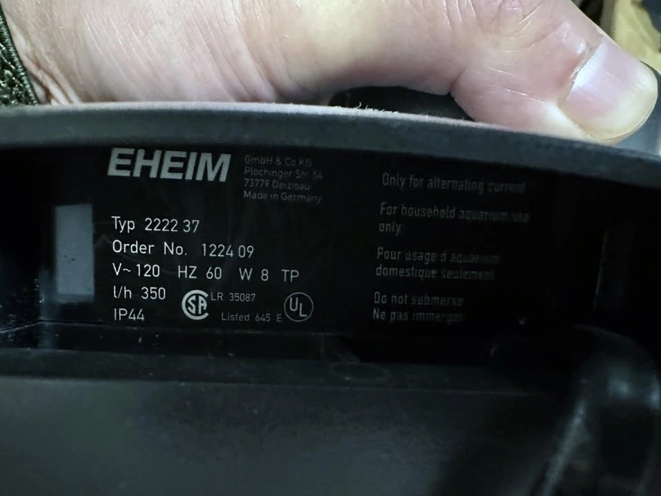 Eheim Professionel 2224 Canister Filter + Spare 2222 Pump Head + - photo 3