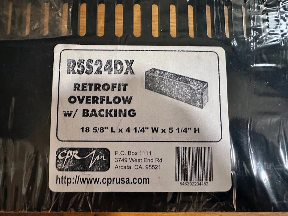 CPR RSS24DX Retrofit Overflow Box with Backing, Open Box - photo 2