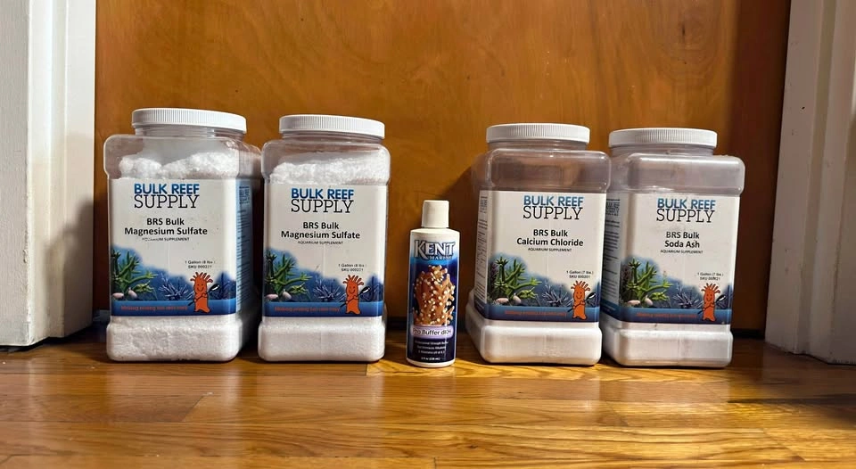 BRS Reef Aquarium Additives: Mag Sulfate, Calcium, Soda Ash