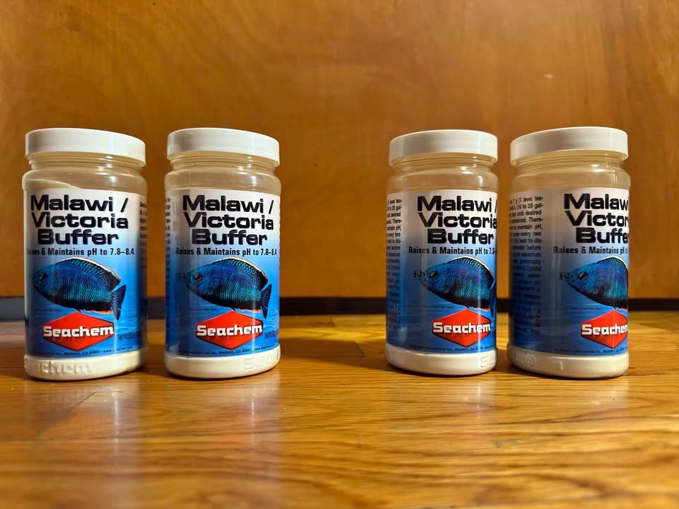 4x Seachem Malawi/Victoria Buffer 300g (3 Unused, 1 Partial)