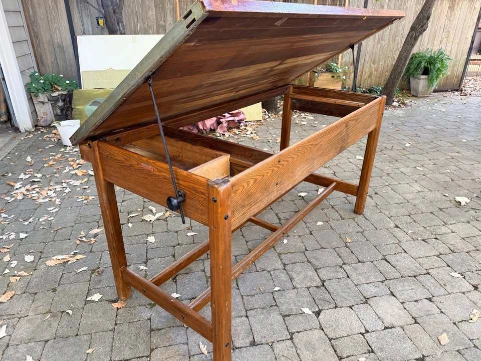 1950's Hamilton Drawing table - photo 2