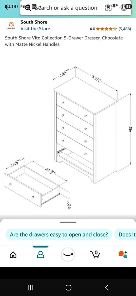 South Shore Vito 5-Drawer Chest