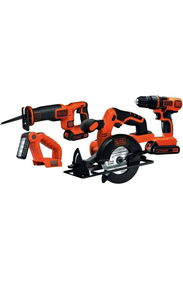 Black+Decker 20V MAX Lithium 4-Tool Combo Kit