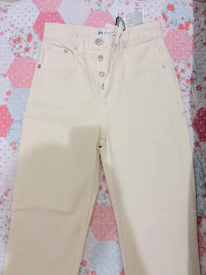 [brand new with tags] 2 zara straight jeans image indicator(3)