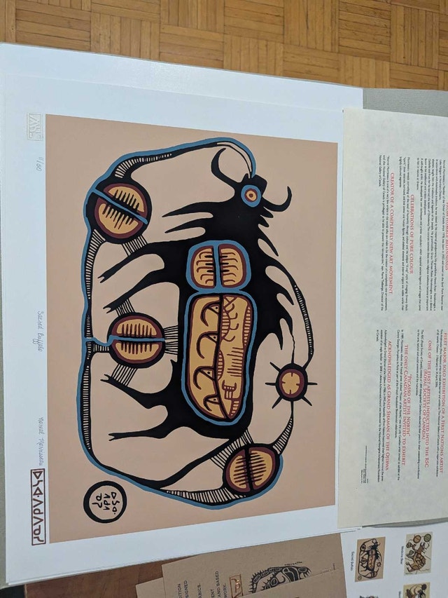 Norval Morrisseau A Shaman's Vision Folio Ten - photo 4