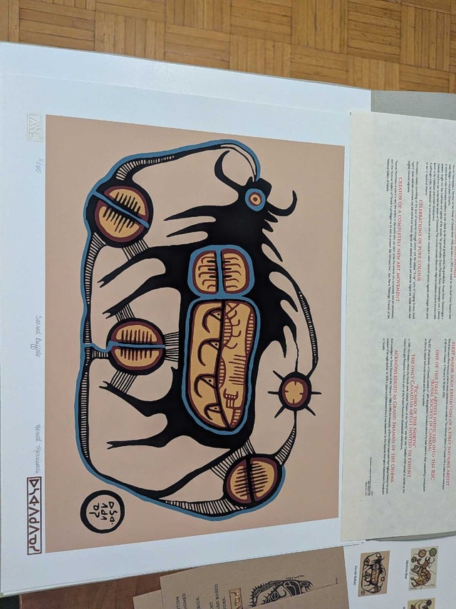Norval Morrisseau A Shaman's Vision Folio Ten - photo 5