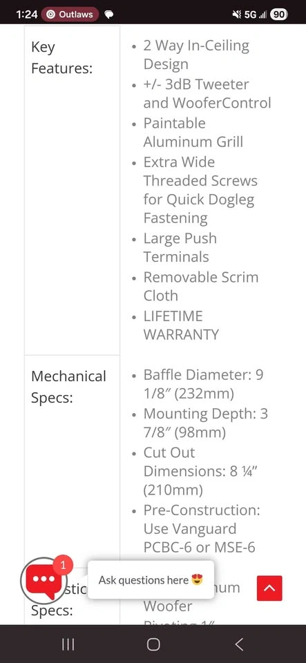 6 1/2 in ceiling speakers - photo 5