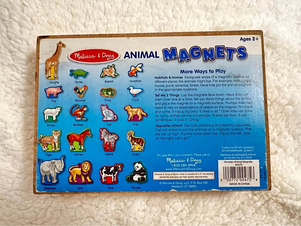 Melissa&Doug Animal Magnets, 20pc - photo 3