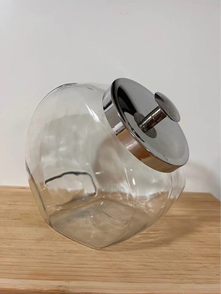Penny Candy/Cookie Jar with Chrome Cover, 1 Gallon - photo 2