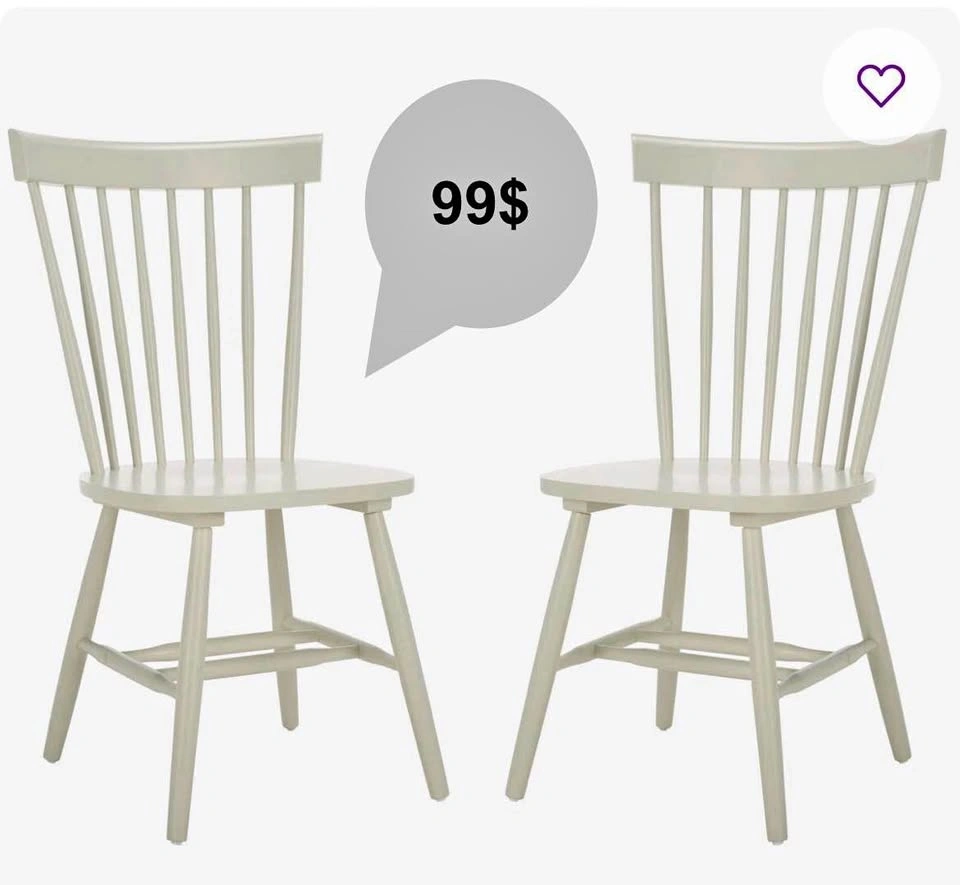Brand new wooden chairs (set of 2)