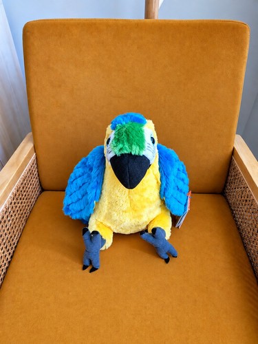 Wild Republic Cuddlekins Blue Yellow Macaw Parrot Plush 12" NWT - photo 3