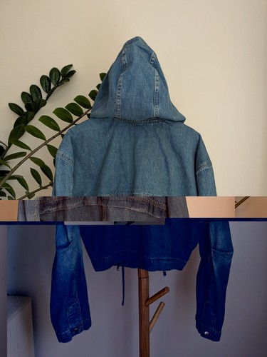 Rachel Comey Wilson Denim Jacket Hooded Sample Sale S/M - photo 3