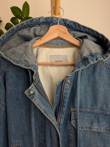 Rachel Comey Wilson Denim Jacket Hooded Sample Sale S/M - photo 4