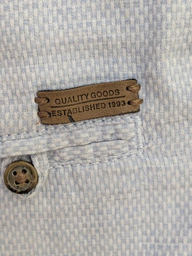 H&M Boys Blue Cotton Long Sleeve Collared Button-Up Shirt 4T - photo 5