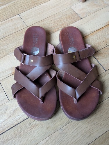MIA Amore Genuine Leather Sandals Women’s Size 8 Brown - photo 4