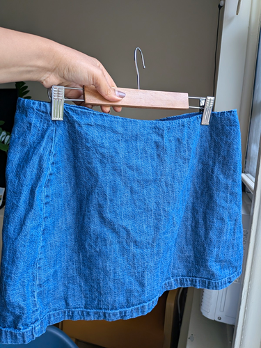 Old Navy Pull-on Denim Skort Size S Built-In Shorts