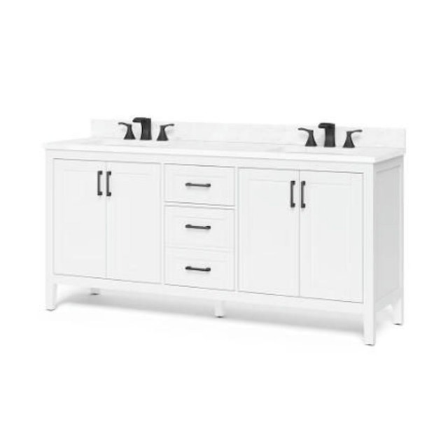 New / Open Box - Home Decorators 72in Ellia Vanity - A - photo 2