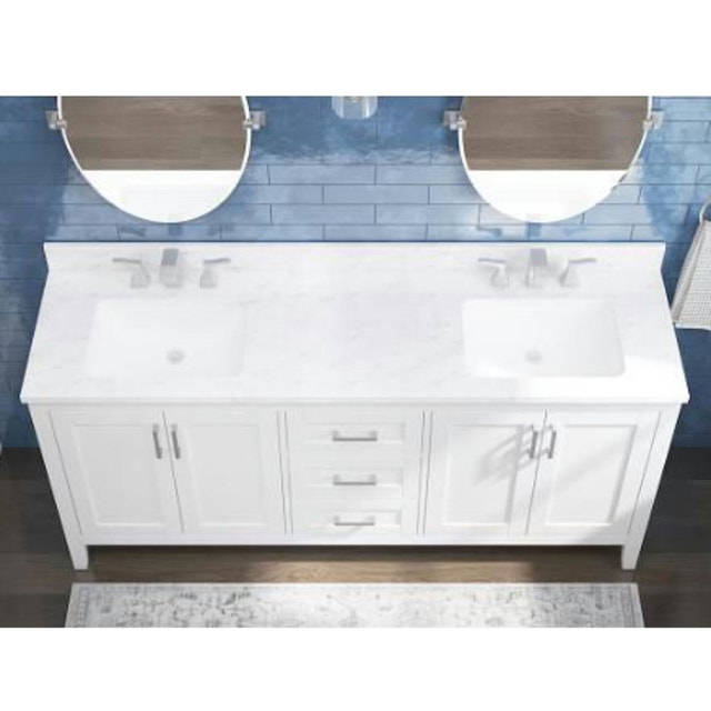 New / Open Box - Home Decorators 72in Ellia Vanity - A - photo 3
