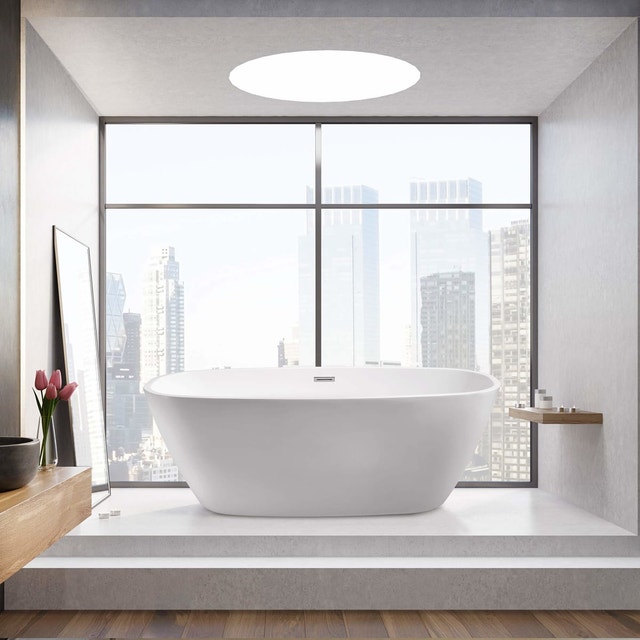 New / Open Box - Streamline 59in Freestanding Bathtub - Grade A - photo 2