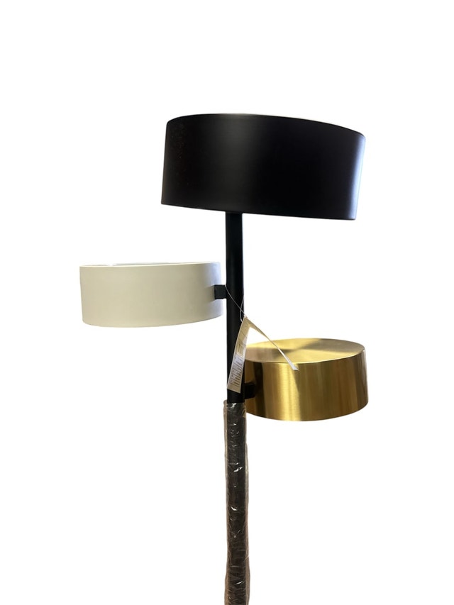 Good Condition - L2 Lighting Luca 3-Light Floor Lamp - photo 3
