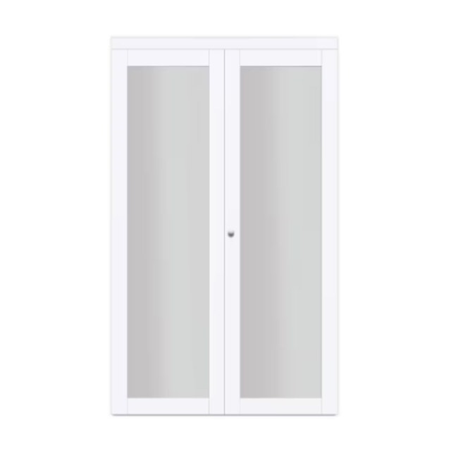 New / Open Box - TRUporte 36in Euro Off-White Frosted