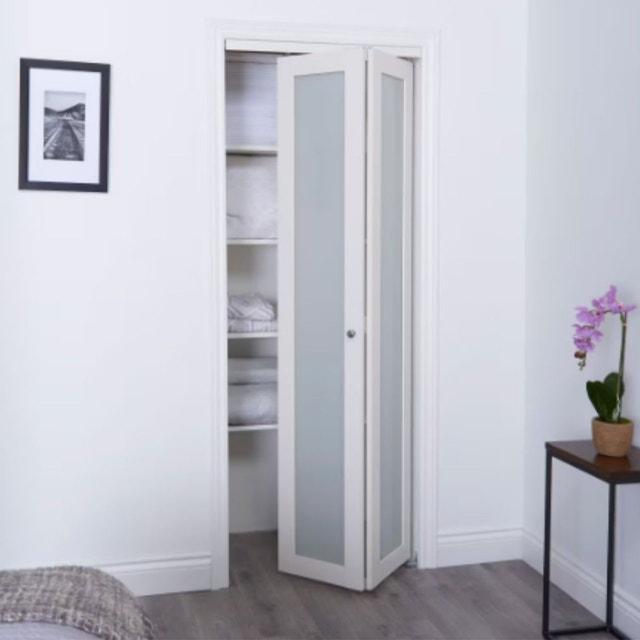 New / Open Box - TRUporte 36in Euro Off-White Frosted - photo 2