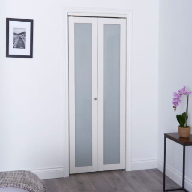 New / Open Box - TRUporte 36in Euro Off-White Frosted - photo 3