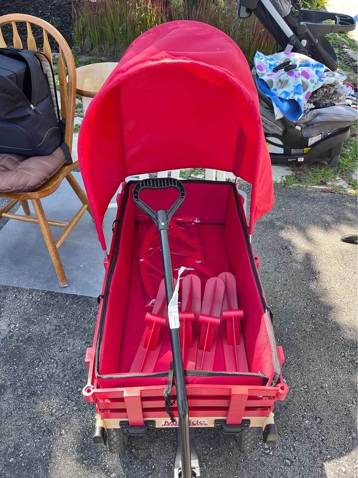 Millside Express Red Wooden Wagon with All Attachments