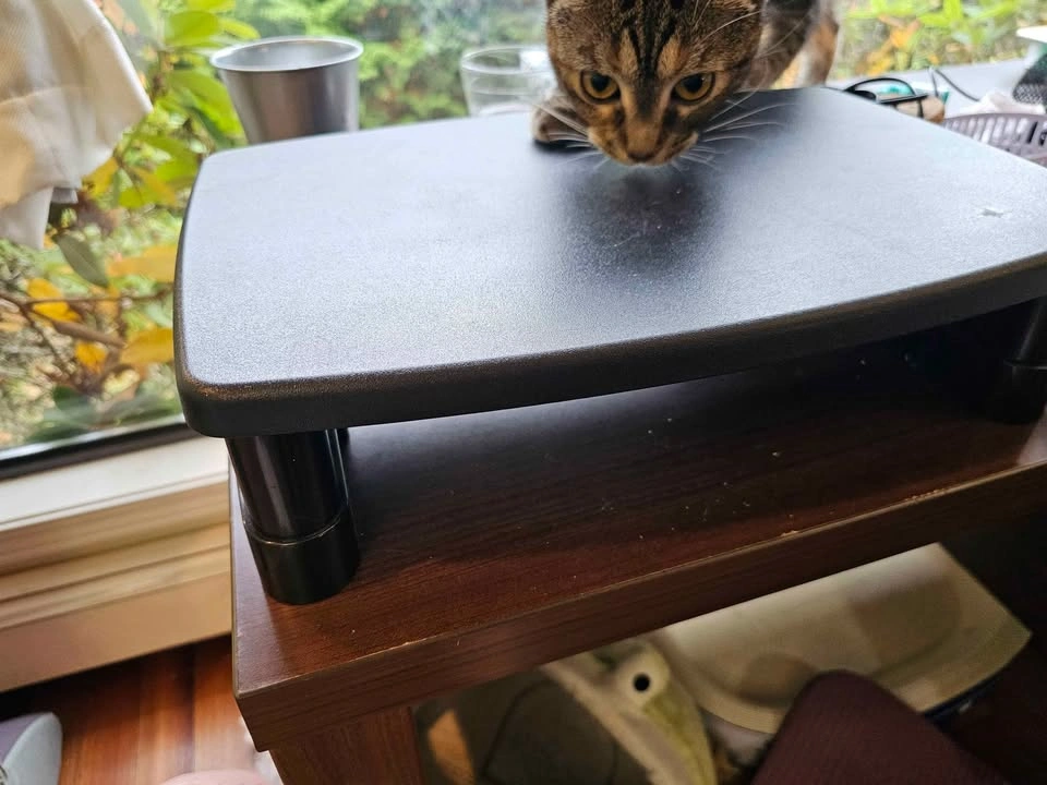 Black Adjustable Monitor Stand - photo 3