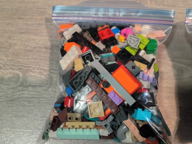 Lot of Three 1 Pound Bags of Lego Blocks and Pieces - photo 2