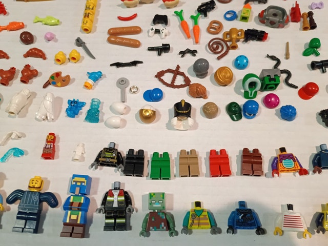 Lot of Lego Minifig Parts and Accessories and Other Lego Pieces - photo 3