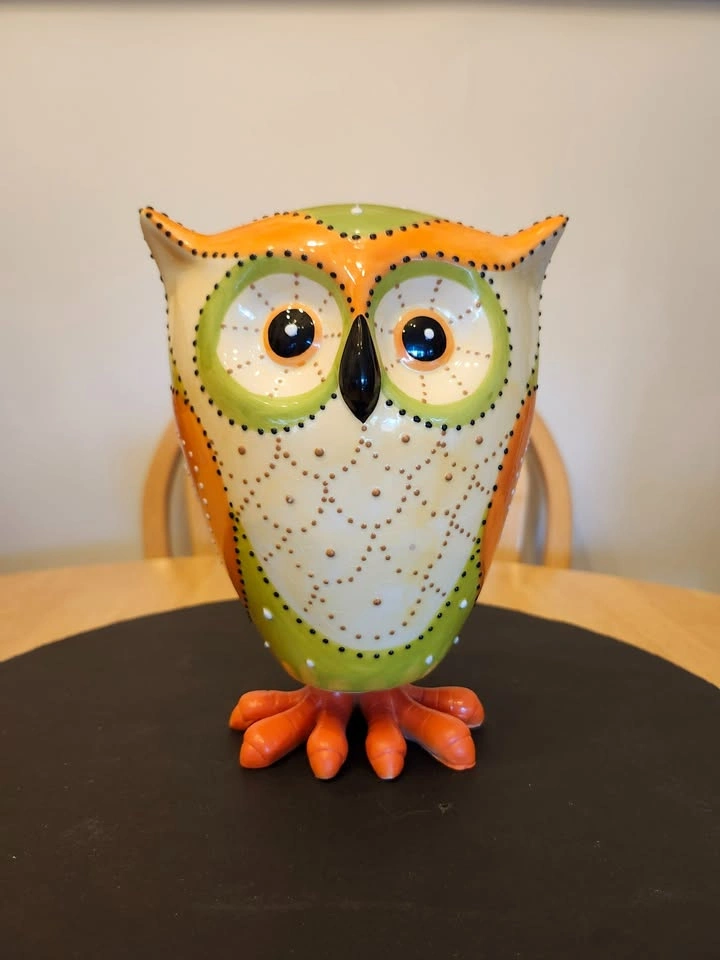 Bobby, the Beautiful Bobble Head Ceramic Owl - photo 2