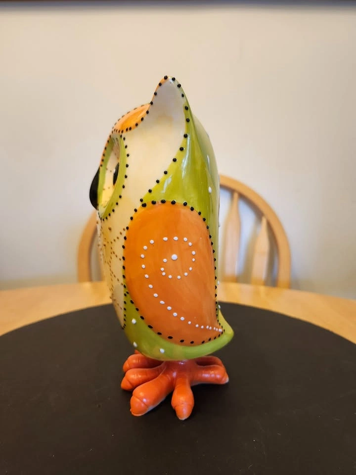 Bobby, the Beautiful Bobble Head Ceramic Owl - photo 3