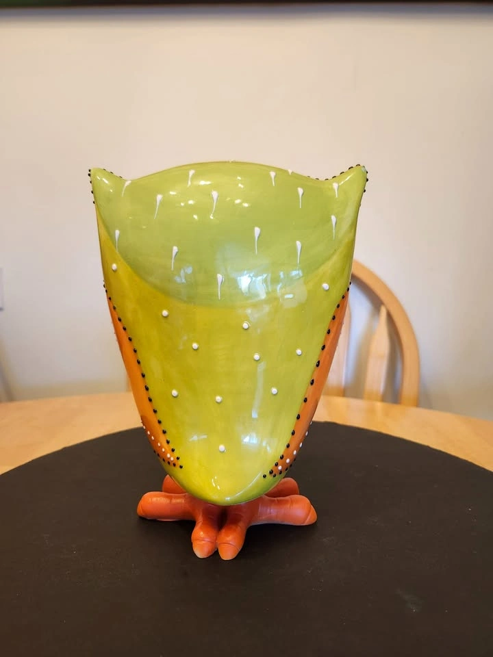Bobby, the Beautiful Bobble Head Ceramic Owl - photo 4