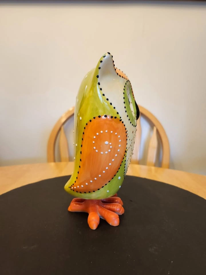 Bobby, the Beautiful Bobble Head Ceramic Owl - photo 5