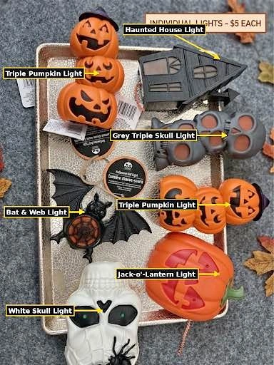 Halloween LED Decor Lights – Pumpkins, Skulls, Bats & Haunted Ho