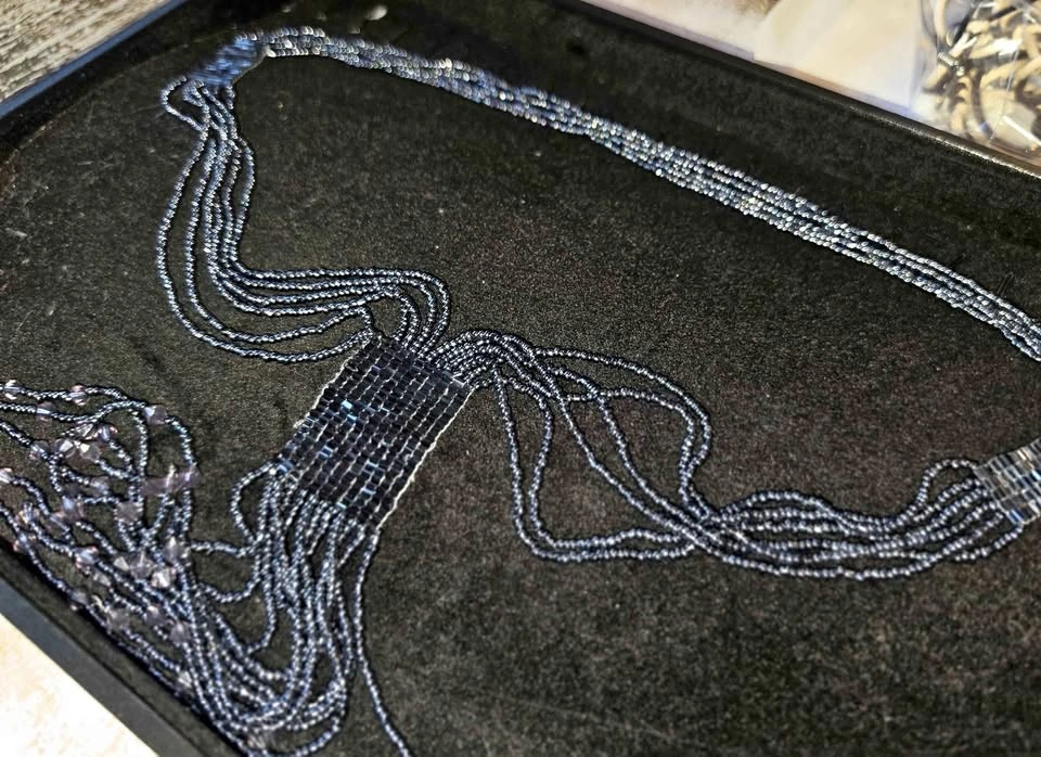 Indigenous beaded long necklace