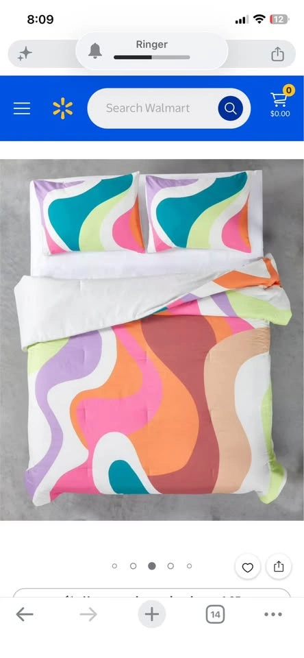 Swirl colorful full size comforter only - photo 2