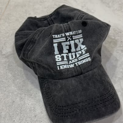 Dark Gray 'I Fix Stuff' Baseball Cap