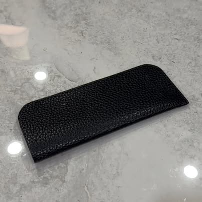 Black Leather-like Textured Case Sleeve