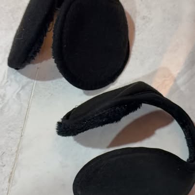 Black Soft Earmuffs, One Size