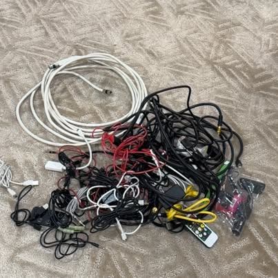 Lot of Assorted Cables and Wires